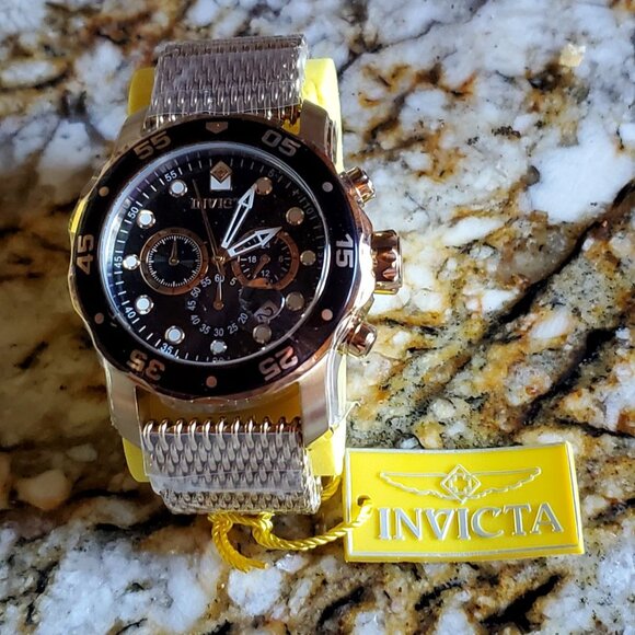 Invicta Pro Diver Gold Chronograph, 14723B - Picture 4 of 14